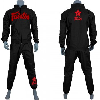 Fairtex VS3 Костюм Cауна Сгонка "Vinyl Sweat Suit" Черно-Красная